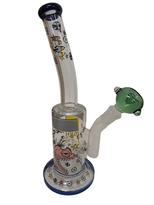 BONG CON DISEGNI IN VETRO