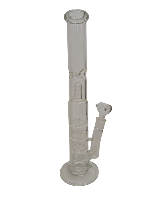 BONG TRASPARENTE ALTO IN VETRO