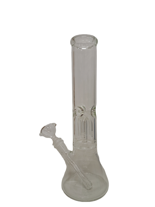 BONG TRASPARENTE DRITTO IN VETRO