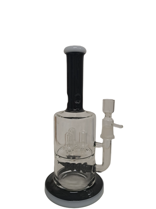 BONG TRASPARENTE E NERO IN VETRO