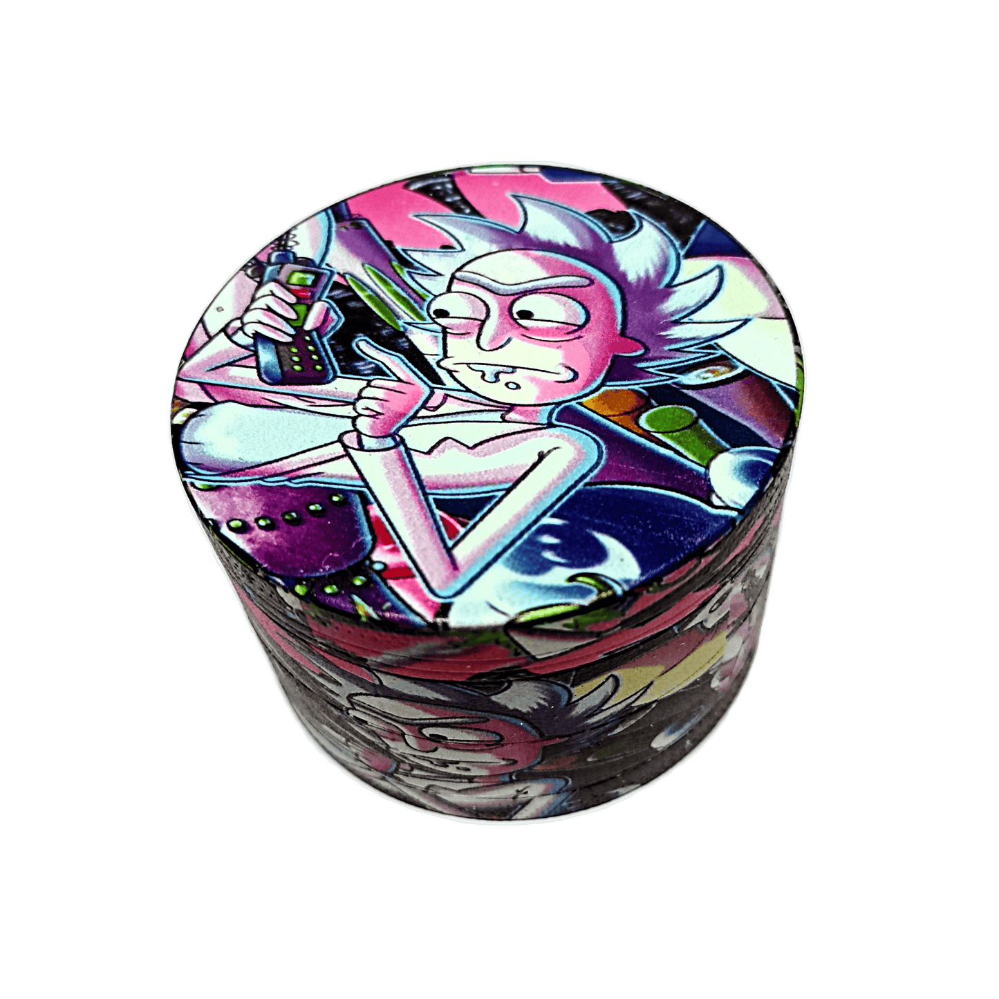 GRINDER RICK AND MORTY REMOTE CONTROL 4 PARTI IN METALLO