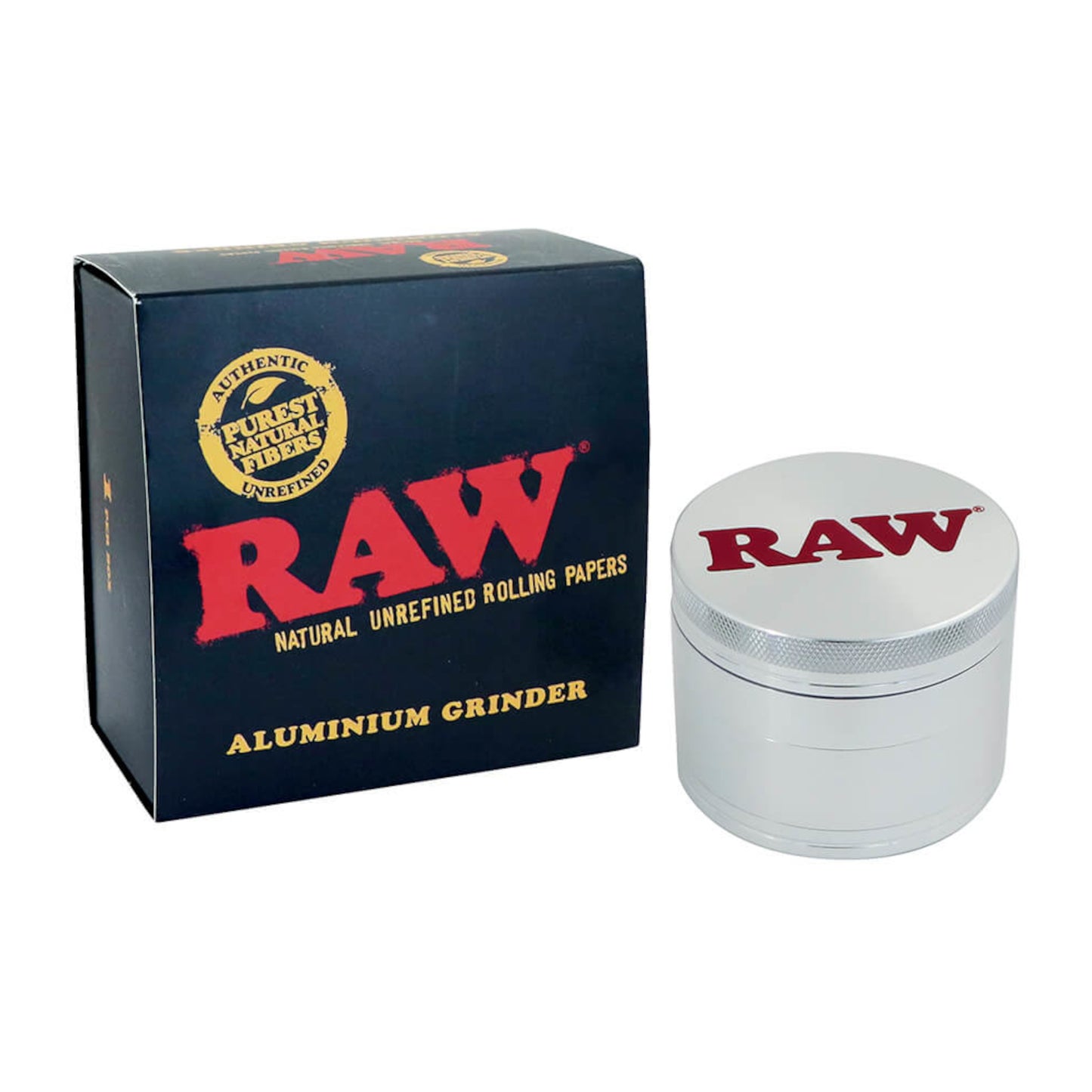 GRINDER RAW ORIGINAL METAL 4 PARTI 56 mm. IN METALLO