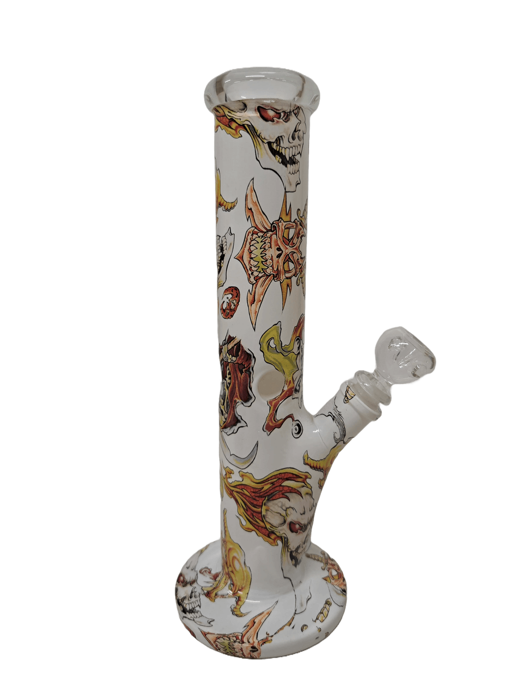 DEMONIC BONG IN VETRO BIANCO