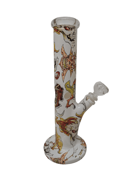 DEMONIC BONG IN VETRO BIANCO