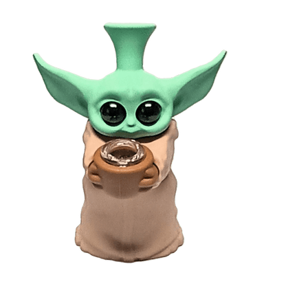 BONG BABY YODA IN PIEDI IN SILICONE