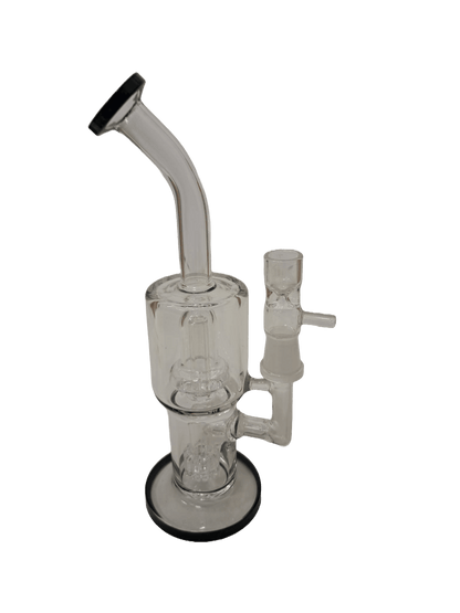 BONG NERO CURVO IN VETRO