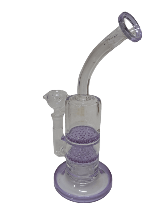 HONEYCOMB LILAC BONG IN VETRO