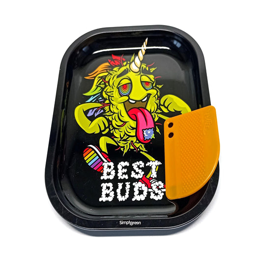 MISTIERA PICCOLA BEST BUDS UNICORNO CON GRINDER CARD MAGNETICA