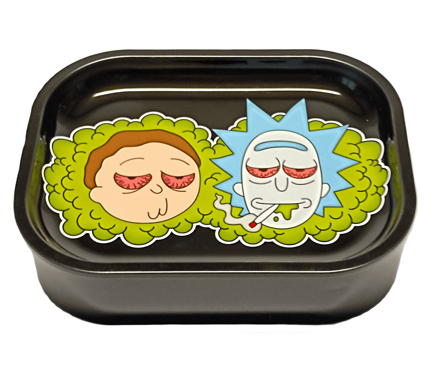 MISTIERA ROLLING TRAY PICCOLA RICK & MORTY GREEN SMOKE CON BOX