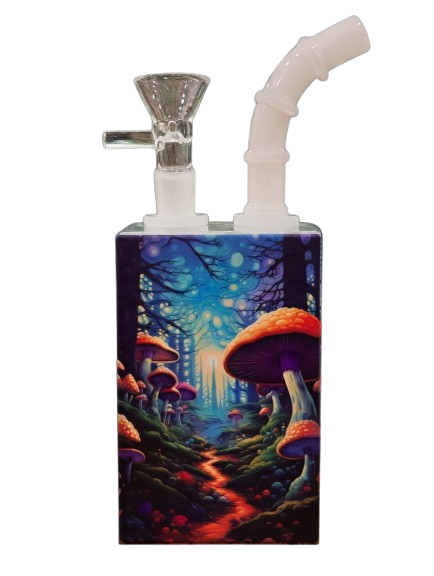JUICE BONG IN VETRO FUNGHI