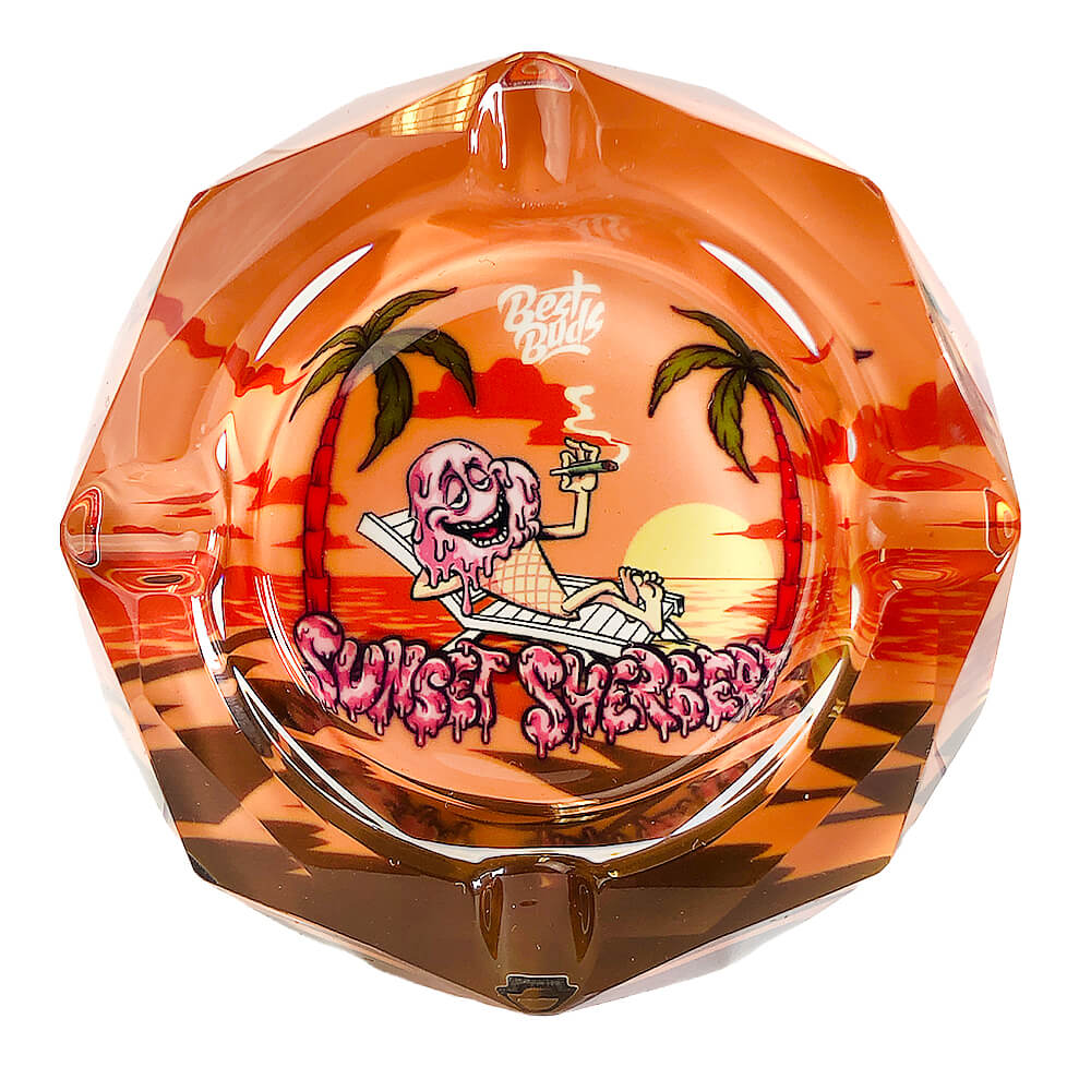 POSACENERE IN CRISTALLO BEST BUDS SUNSET SHERBERT