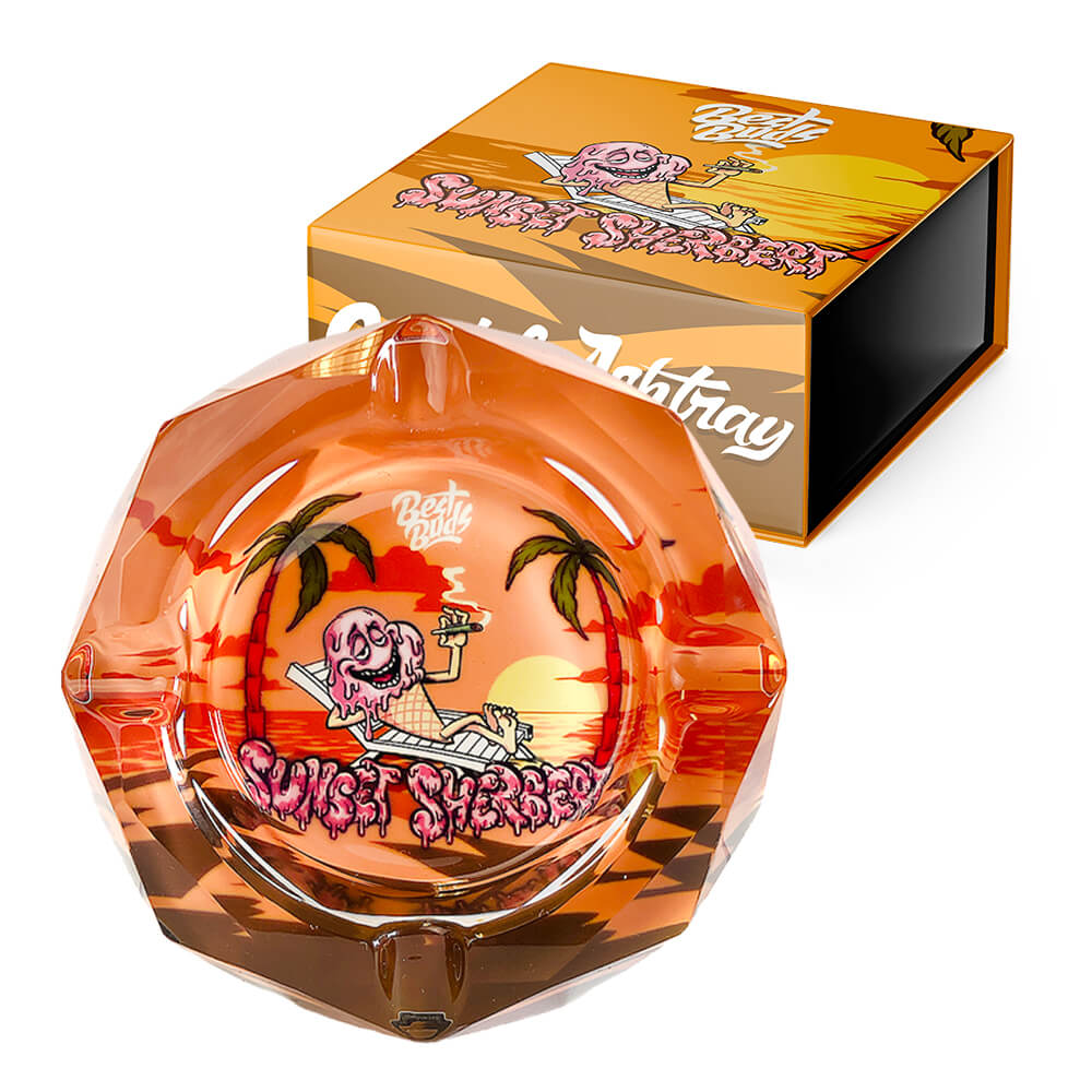 POSACENERE IN CRISTALLO BEST BUDS SUNSET SHERBERT