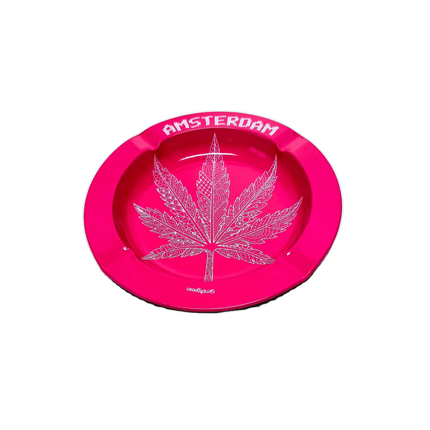 POSACENERE ROTONDO AMSTERDAM PINK LEAF IN METALLO