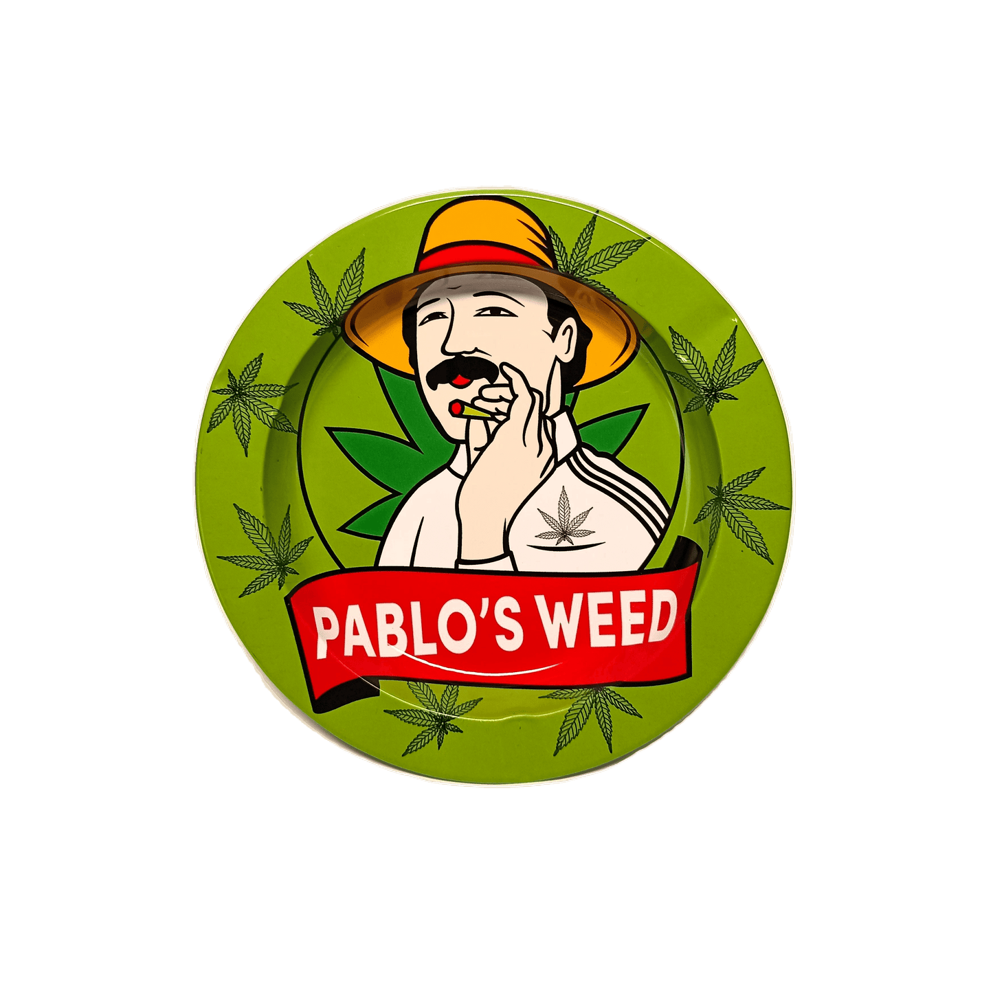 POSACENERE ROTONDO PABLO'S WEED IN METALLO