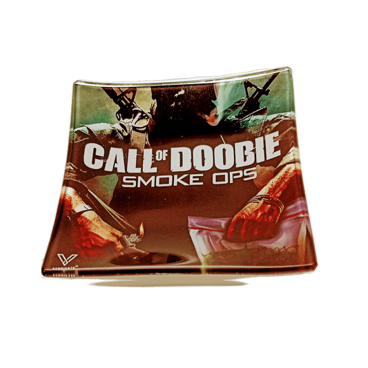 POSACENERE QUADRATO V-SYNDICATE CALL OF DOOBIE SMOKE OPS IN VETRO