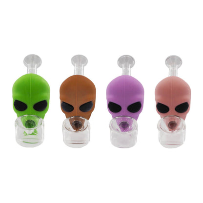 PIPA ALIEN IN VETRO E SILICONE