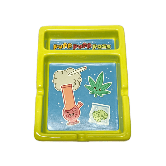 POSACENERE RETTANGOLARE PUFF PUFF PASS IN CERAMICA