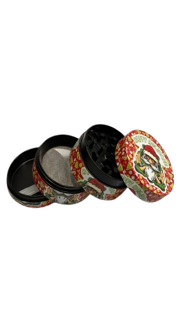 GRINDER IN METALLO 4 PARTI BABBO NATALE
