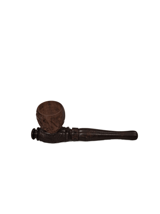 PIPA IN LEGNO INTAGLIATA LUNGA 10 CM
