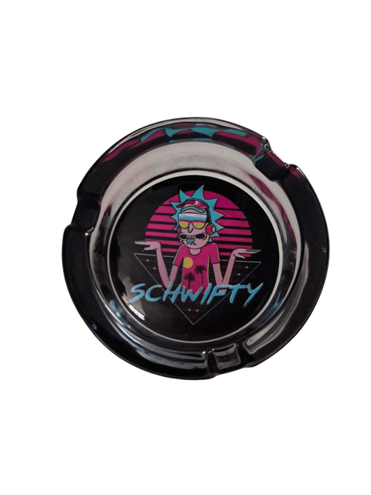 POSACENERE ROTONDO RICK DJ IN VETRO