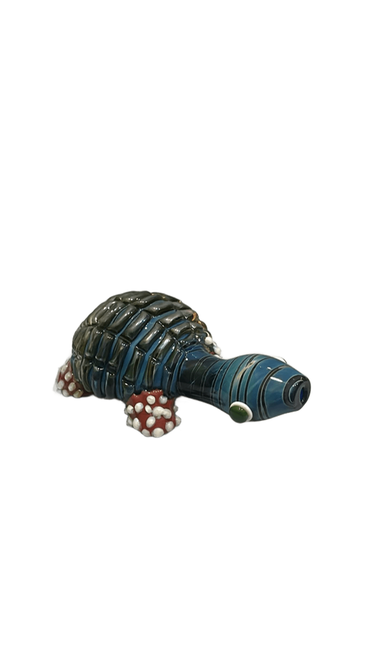 PIPA TARTARUGA COLORATA IN VETRO