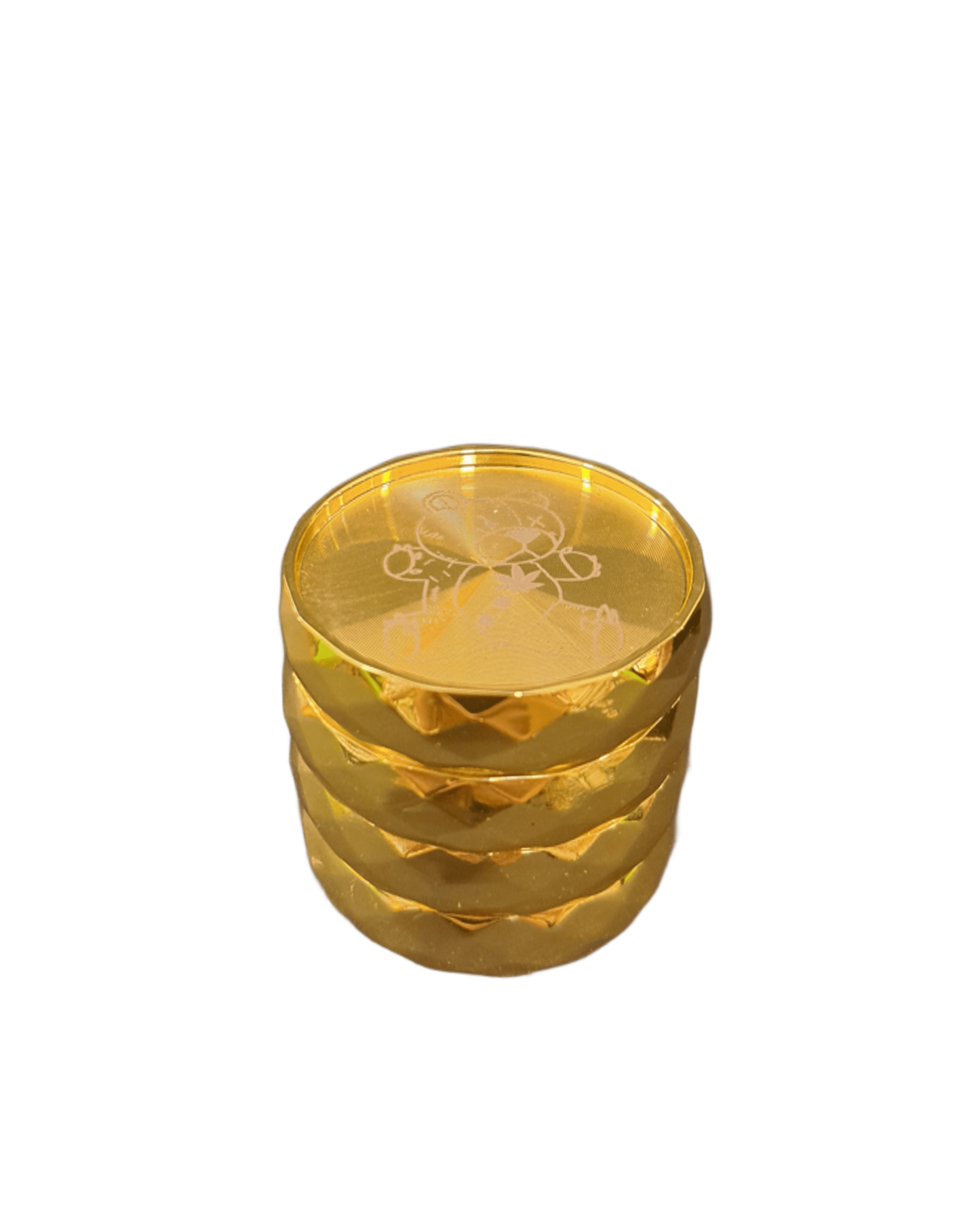 GRINDER 4 PARTI TEDDY BEAR ORO IN METALLO