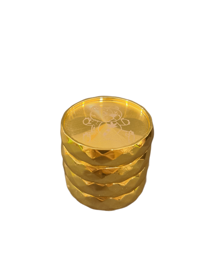 GRINDER 4 PARTI TEDDY BEAR ORO IN METALLO