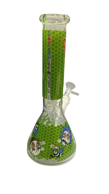 BONG RICK E MORTY IN VETRO A NIDO D'APE