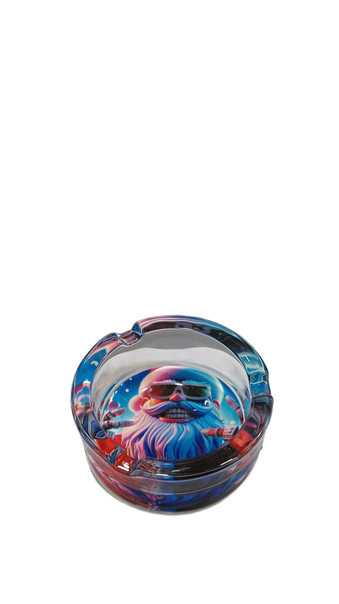 POSACENERE DI NATALE IN VETRO