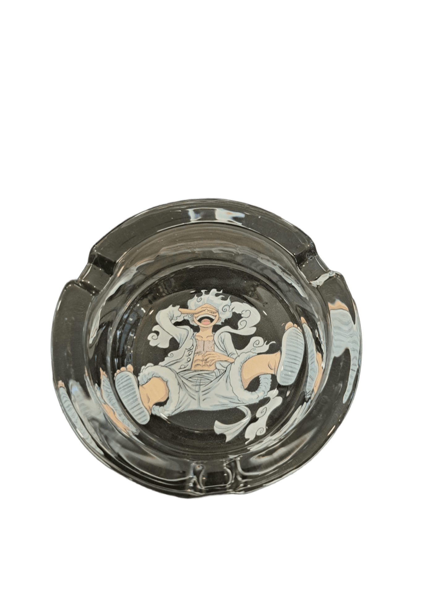 POSACENERE ROTONDO IN VETRO ONE PIECE