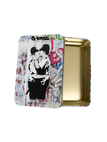 SCATOLA DI METALLO BANKSY "COP ON COP"