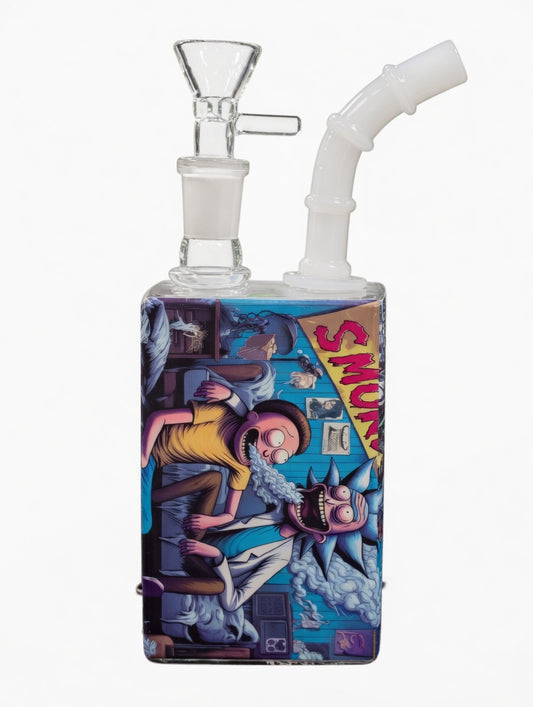 JUICE BONG IN VETRO DI RICK E MORTY