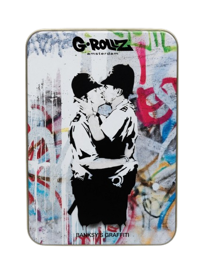 SCATOLA DI METALLO BANKSY "COP ON COP"