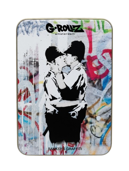 SCATOLA DI METALLO BANKSY "COP ON COP"